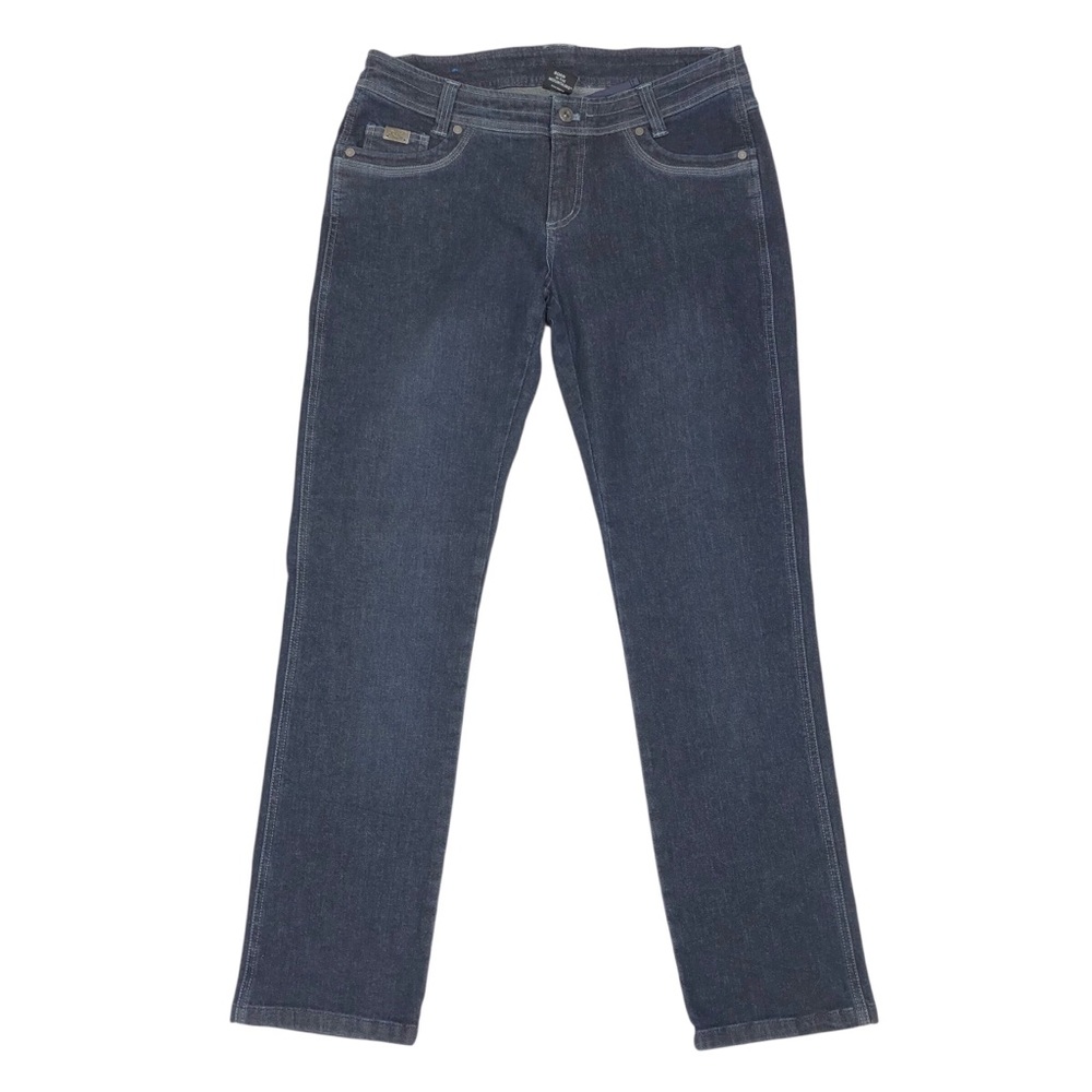 Kuhl Thermik Jeans Women's Size 10 Stretch 30" Inseam Tapered Legs Dark Blue